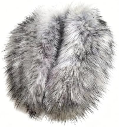 UGG Faux Fur Pull Thru Scarf Black One Size at Amazon Women's